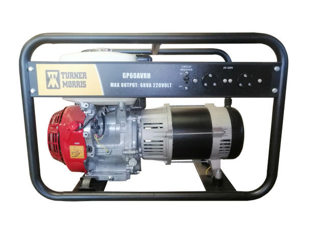Turner Morris 6Kva Generator with Honda Engine Recoil Start