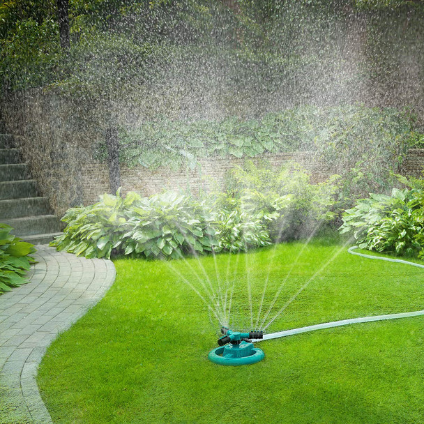 Automatic 360° Rotating Garden Sprinkler - Water-Saving Technology