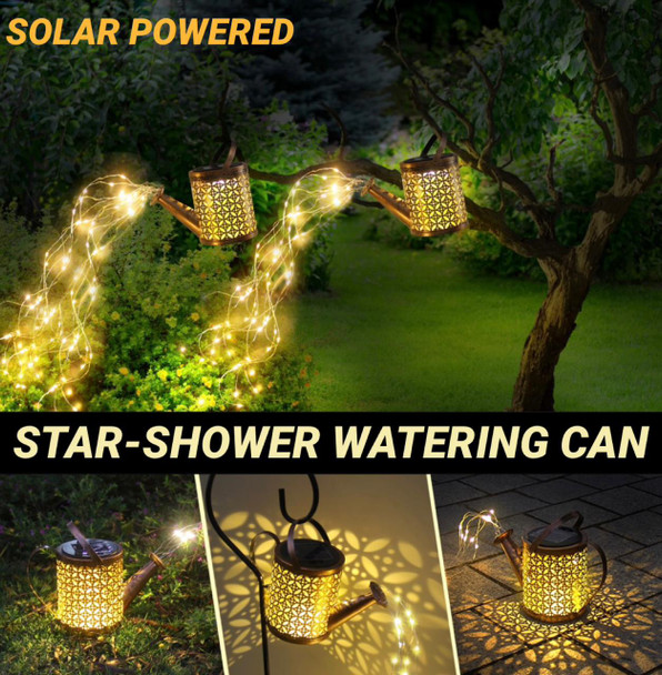 Solar-Powered Garden Shower Light