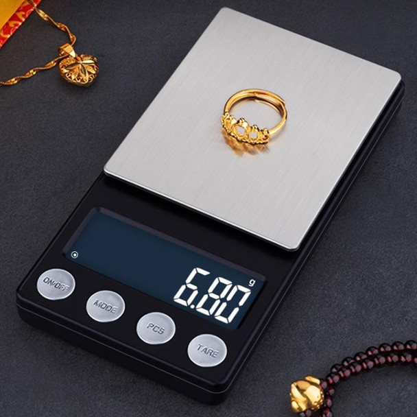 High-Precision Electronic Scale Mini Portable Jewellery Medicine Scale, Style:500g/0.01g