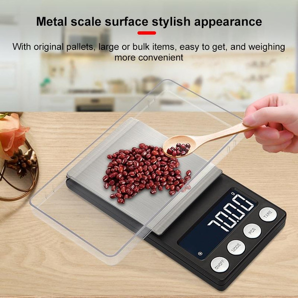 High-Precision Electronic Scale Mini Portable Jewellery Medicine Scale, Style:500g/0.01g