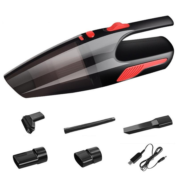 CS1016 120W Cordless Dry Wet Car Handheld Vacuum Cleaner With Light(Black)