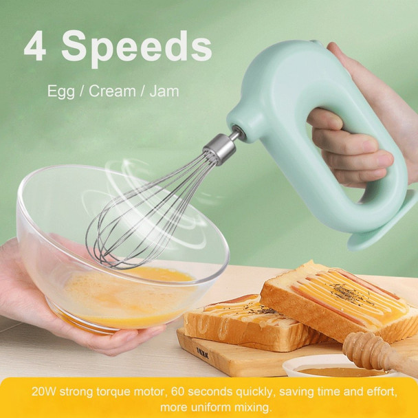 H-D01 Electric Egg Beater Rechargeable Portable Handheld Mixer Food Beater Whisk for Baking Cooking Kitchen Gadget