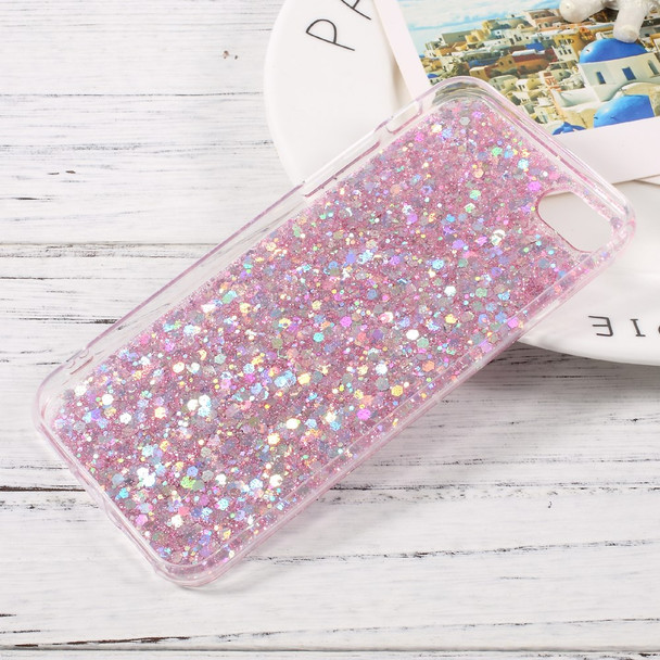 Glittering Sequins TPU Jelly Mobile Case for iPhone SE (2020)/SE (2022)/8/7 4.7 inch - Pink