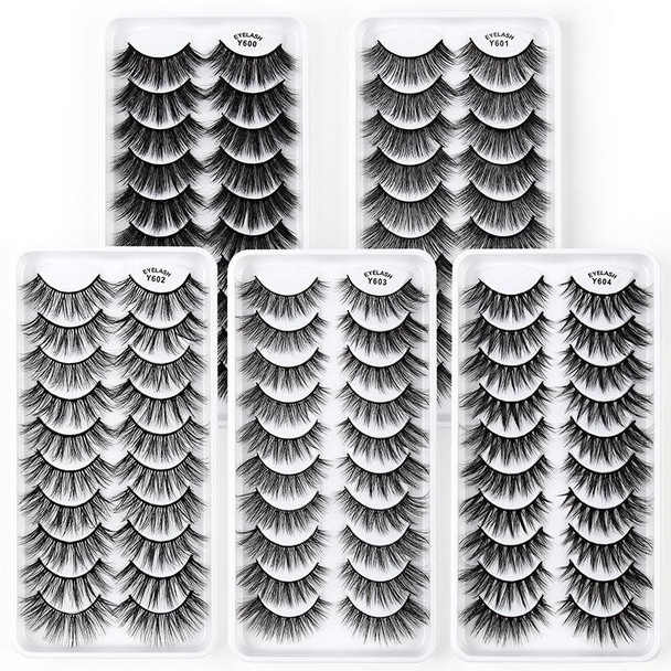 10 Pairs 3D Cat Eye False Eyelashes Naturally Thick And Fluffy Eyelashes(Y602)