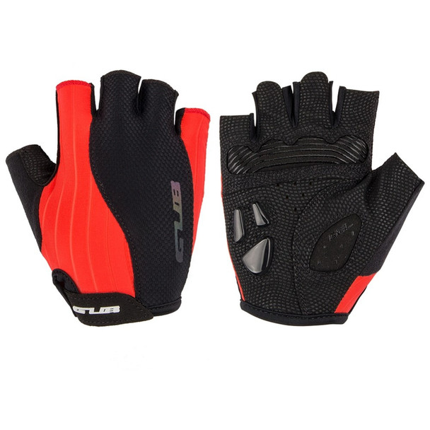 GUB S026 Half Finger Cycling Gloves Teenager Mountain Road Bike Bicycle Breathable Non-slip Gloves - Red / S