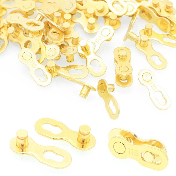 5 Pairs 12 Speed (Gold) ZH405 Mountain Road Bicycle Chain Magic Buckle Chain Quick Release Buckle