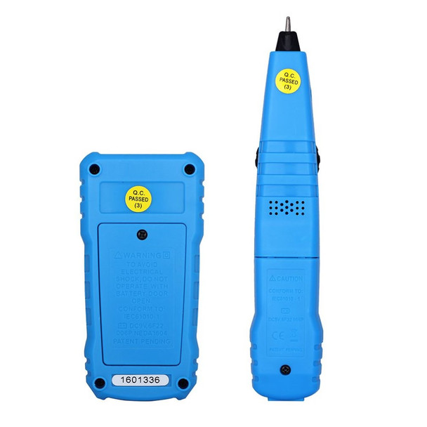 BSIDE FWT11 RJ11 RJ45 Cat5 Cat6 Telephone Wire Tracker Tracer Toner Ethernet LAN Network Cable Tester Detector Line Finder - Black/Blue