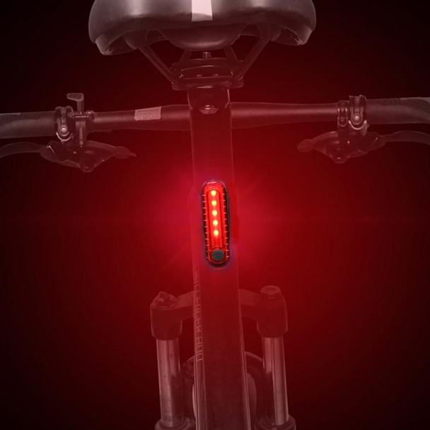 2 PCS Bicycle Charging Waterproof Warning Light(Red)