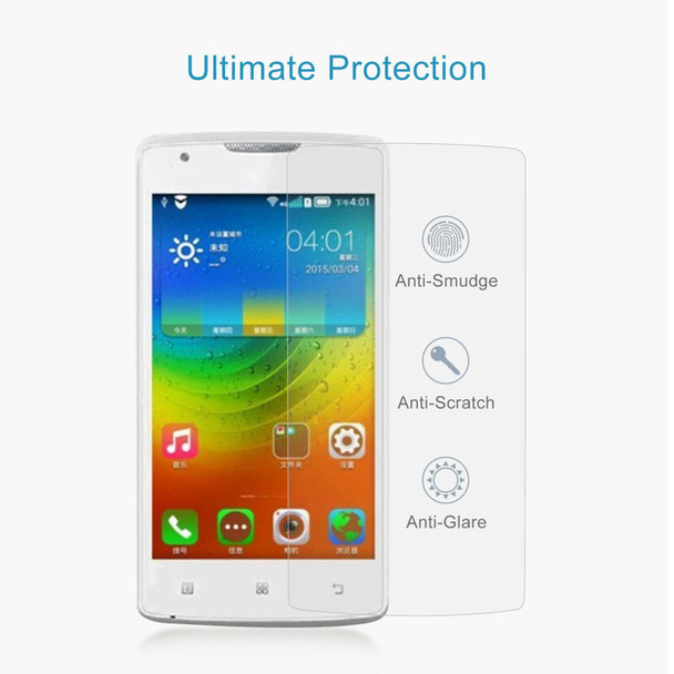 50 PCS 0.26mm 9H 2.5D Tempered Glass Film - Lenovo A2800