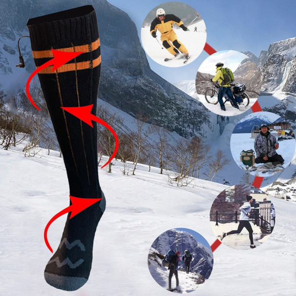 1 Pair Winter Boot Heated Socks Warm Socks Electric Heating Socks for Fishing Camping Hiking