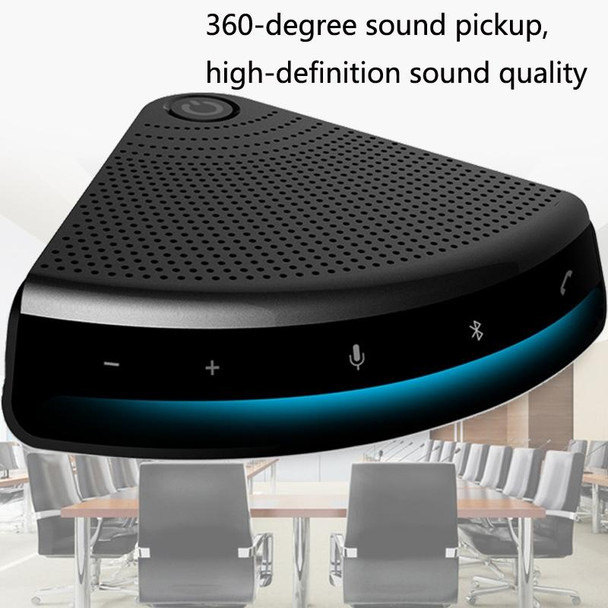 M260 360-Degree Pickup Voice Call USB Bluetooth Video Conference Webcast Microphone(Black Without Recording)