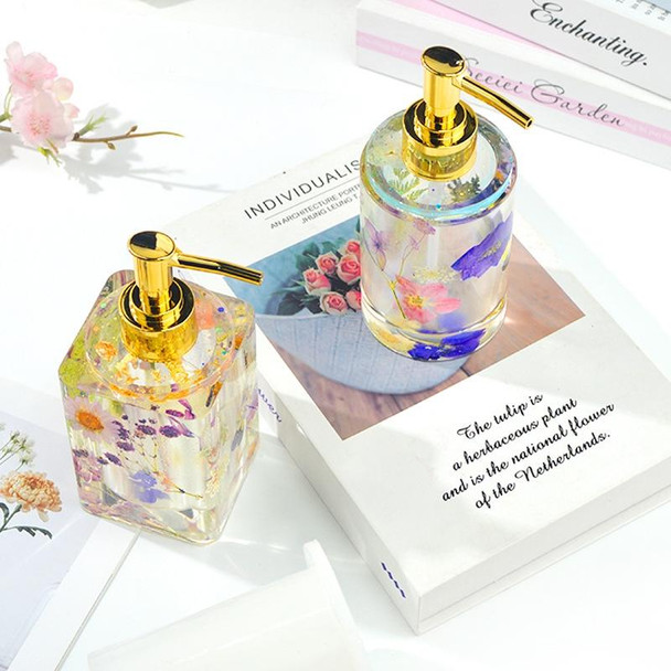 DIY Perfume Bottle Mold Drop Hand Bottle Mirror Bottle Mold, Specification: MD3708 + Gold Silver Nozzle Each