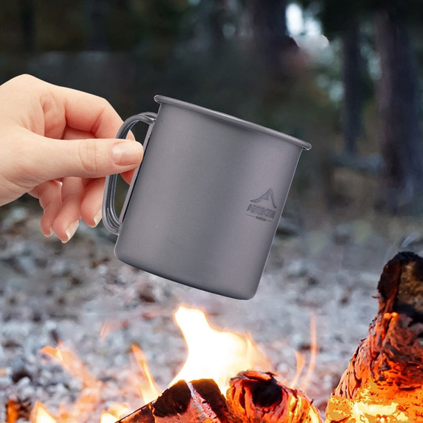 WIDESEA WSTT-300ML Titanium Alloy Cup 300ml Outdoor Camping Hiking Water Tea Coffee Mug Cup (No FDA Certification, BPA-free)