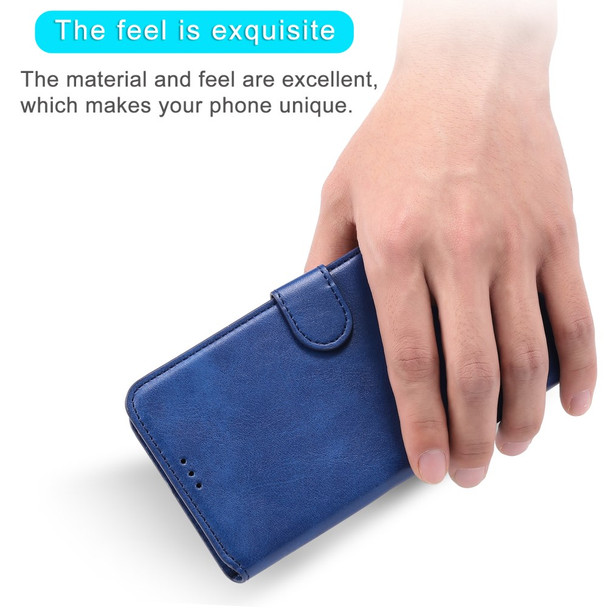 Wallet Stand Flip Leather Phone Case for Oppo A54 4G/A55 5G/Realme V11 5G - Blue