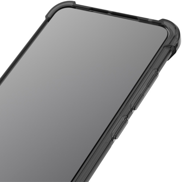 IMAK Shockproof Case for Xiaomi Poco X4 Pro 5G Slim TPU Phone Protector Airbag Anti-Drop Clear Cover with Screen Protector - Transparent Black
