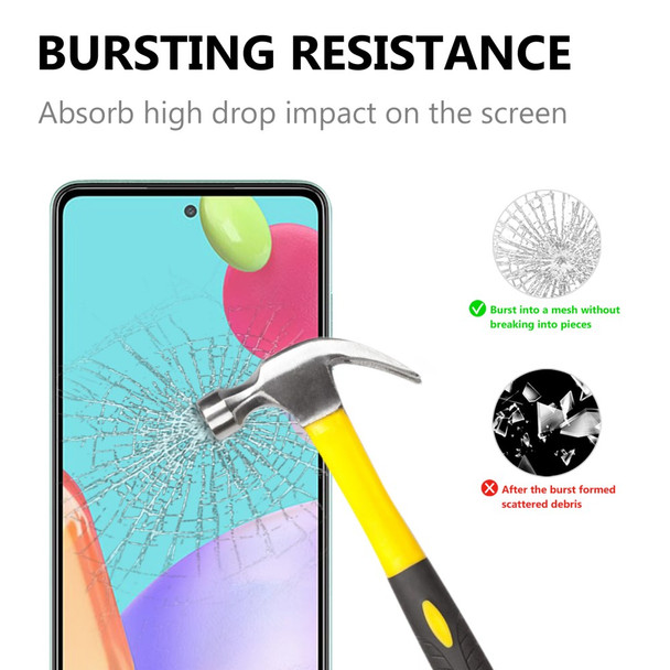 Black Edges Tempered Glass Screen Protector for Samsung Galaxy A52 4G/5G / A52s 5G [Complete Covering] [Full Glue]