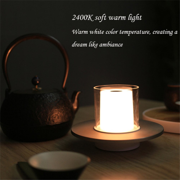 COMELY CANDLE 1140003 Infrared Induction Dimming Imitation Candlelight Design Warm White LED Night Light Rechargeable Table Lamp Home Decor - Gold