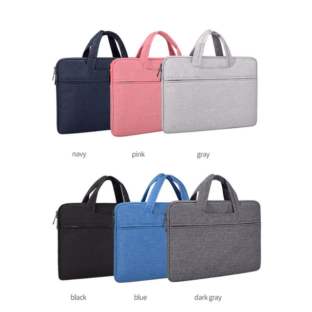 ST01 Waterproof Notebook Carrying Case Protective Bag Laptop Handbag for 15.6 Inch Laptop - Grey