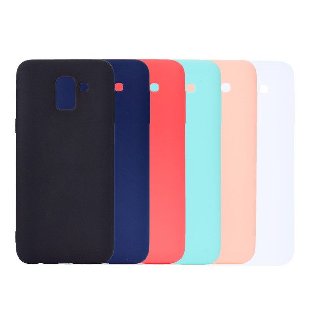 Soft Frosted TPU Case for Samsung Galaxy J6 (2018) - Black