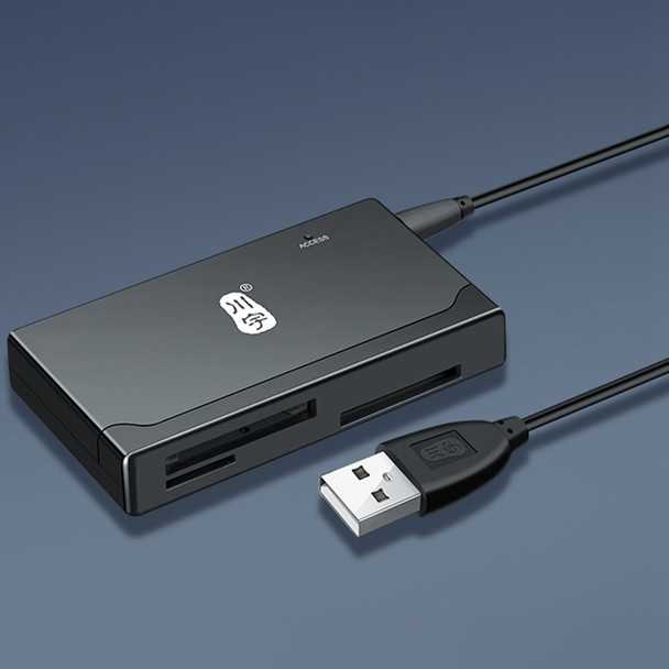 KAWAU C233 USB 2.0 480Mbps High Speed Computer Memory Card Reader for SD / CF / TF / MS Card Reader