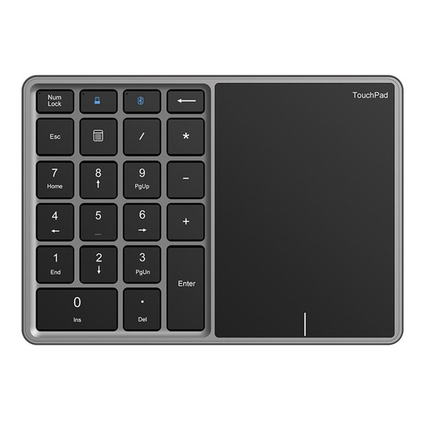 BT-14 Bluetooth/2.4G Wireless Mini Numeric Keyboard Computer Laptop Keypad with Touchpad