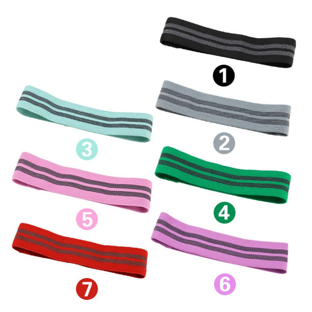 Elastic Workout Band Resistance Band Anti-slip Exercise Band Exercies Strap for Legs and Butt - Red/S