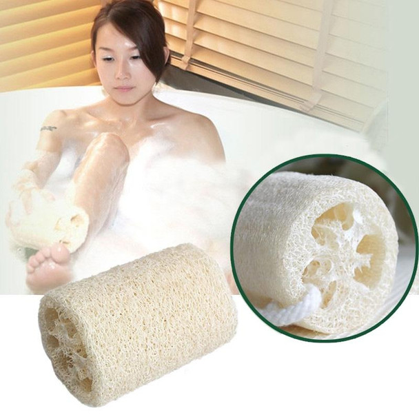 Bath Body Shower Sponge Scrubber Natural Loofah Luffa Loofa Washing Dishes Towel Bathing Massage Body Sponge Scrubber(10cm White Small Size)