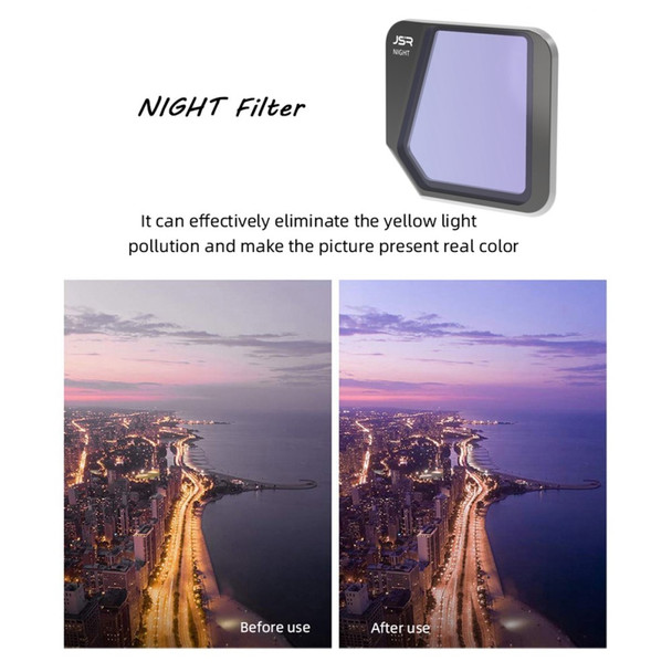 JUNESTAR JSR-1825-09 For DJI Mavic 3 Natural Night Filter Yellow Light Pollution Filter Lens RC Drone Accessories Photography Tool