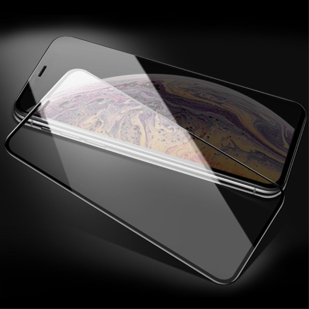 MOCOLO For iPhone 11 Pro 5.8 inch (2019)/X/XS 5.8 inch Silk Print Tempered Glass Full Glue Full Coverage Screen Film - Black