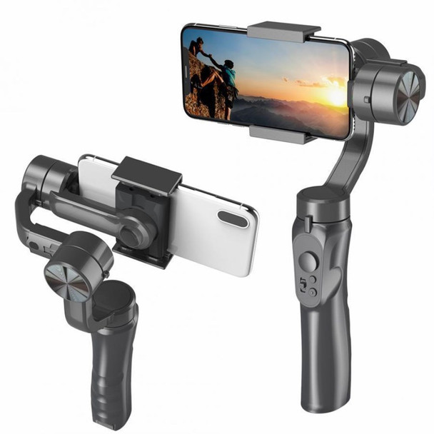 ELEBEST H4 Triaxial Portable and Palm-Sized Gimbal Stabilizer Handheld Automatic Balance Selfie Stick for Smartphones Vlogging, Live-Streaming