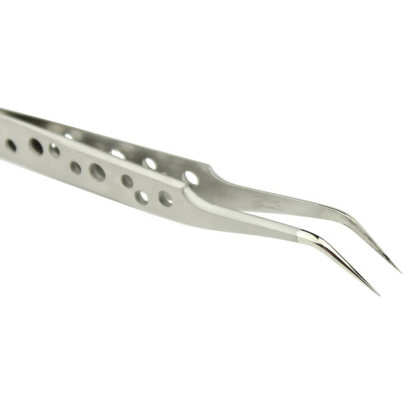 JF-602 High-strength Alloy Curved Tip Tweezer Repair Tool