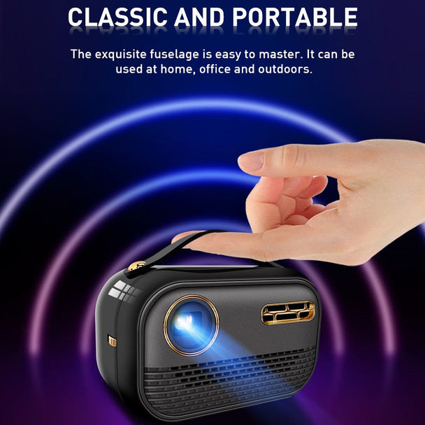 P11 Mini DLP 4K HD Portable WiFi Bluetooth Projector Outdoor Movie Home Theater Projector for Smartphone Miracast Airplay - US Plug