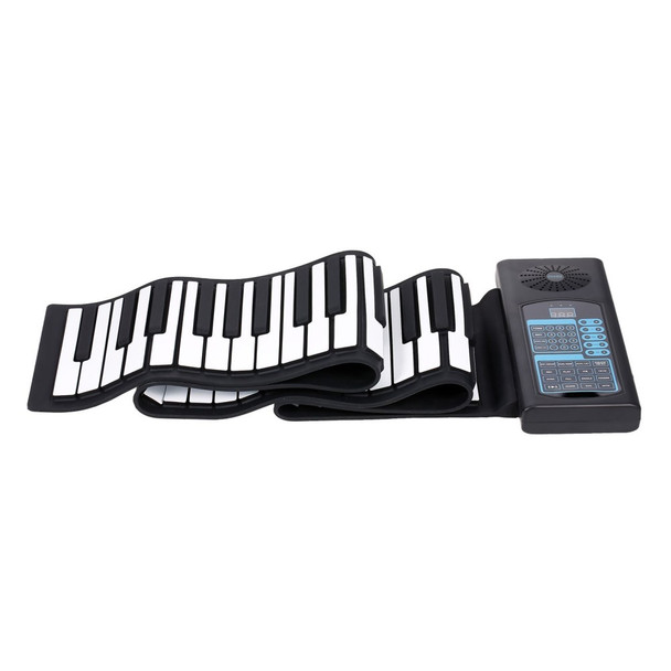 Roll Up Piano Keyboard 88 Key Soft Silicone Electronic Keyboard with MIDI Recording Editing Playback Sustain