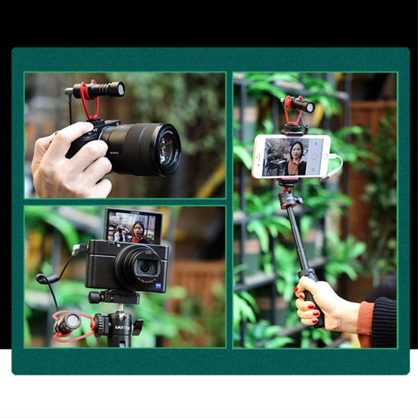 SAIREN VM-Q1 On-Camera Video Microphone Mini Condenser Record Interview Vlog Mic for Phone DSLR