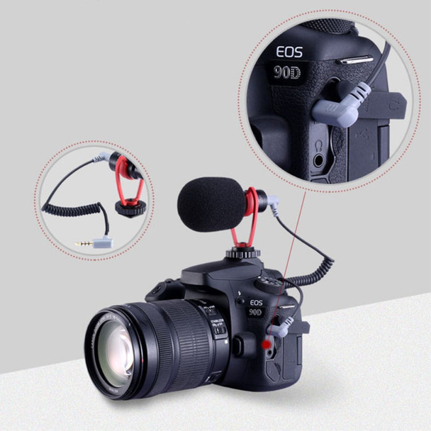 SAIREN VM-Q1 On-Camera Video Microphone Mini Condenser Record Interview Vlog Mic for Phone DSLR