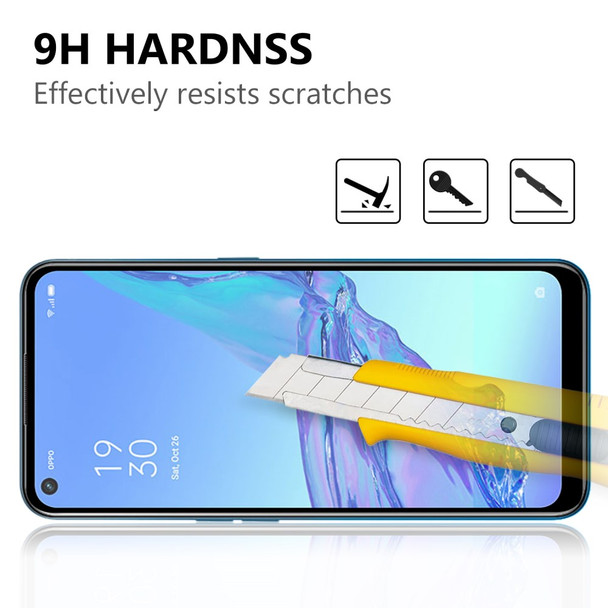 Full Screen Full Glue Tempered Glass Screen Film for Oppo A53(2020)