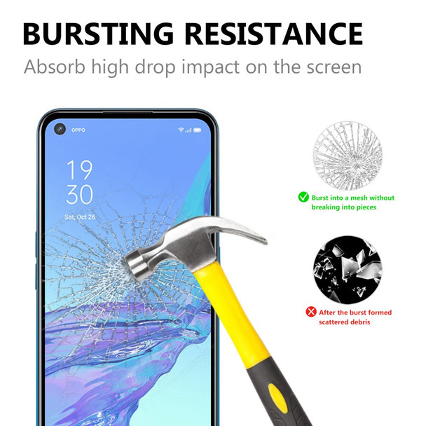 Full Screen Full Glue Tempered Glass Screen Film for Oppo A53(2020)