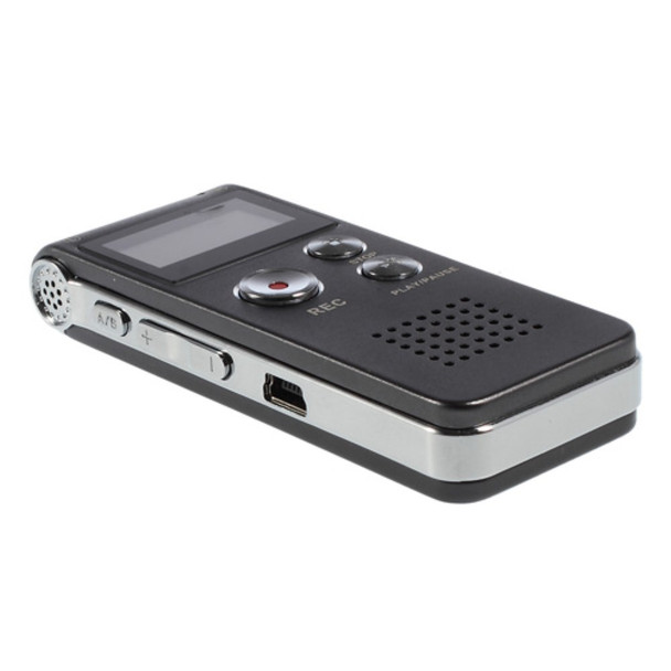 SK-012 Portable Rechargeable 8GB Digital Voice Recorder MP3 Player Support U-disk  - Grey