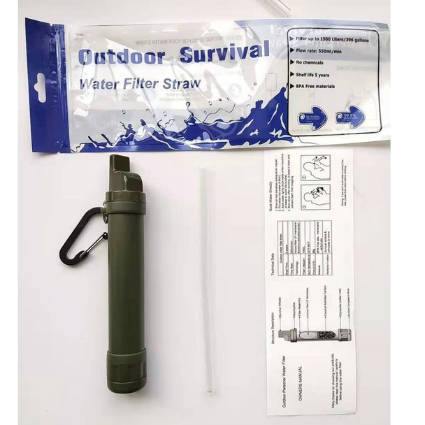 K8612A BPA Free Multifunction Water Purifier Water Filter Straw with Outdoor Survival Tools (FDA Certificated)