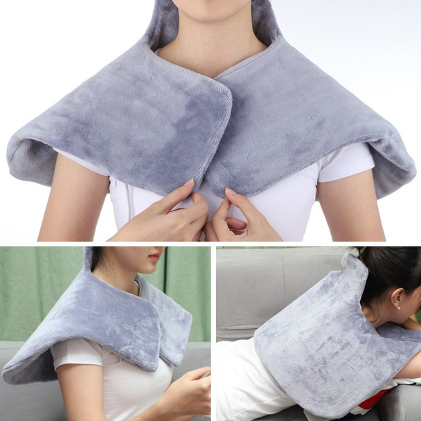 Electric Heating Pad for Neck Back Pain Relief Shoulder Heating Shawl Wrap Heat Therapy Winter Thermal Blanket - US Plug