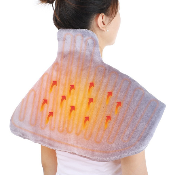 Electric Heating Pad for Neck Back Pain Relief Shoulder Heating Shawl Wrap Heat Therapy Winter Thermal Blanket - US Plug