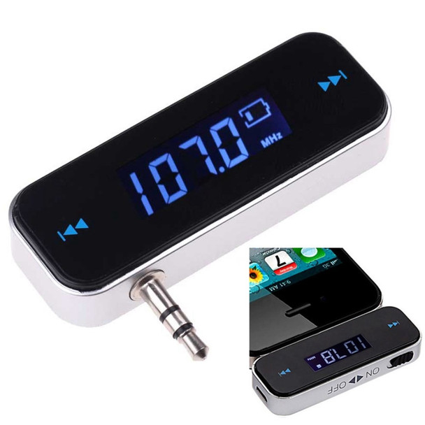 T01 Universal Car FM Transmitter Mobile Phone Audio Transmitter 3.5mm Wireless FM Transmitter with LCD Display