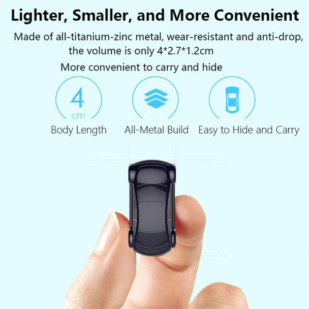 S21 Fashionable Audio Recorder Car Shaped 8G Voice Recorder Noise Reduction Voice Activated Recording Device - Dark Blue