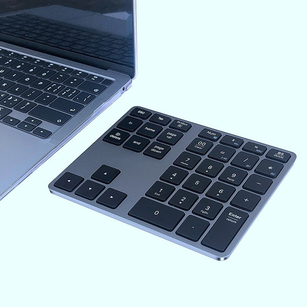 MC-308DM Bluetooth/2.4G Wireless Mini Numeric Keyboard 35 Keys Computer Laptop Keypad - Black