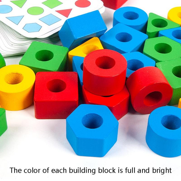 Geometric Figures Matching Blocks Children Puzzle Toy - Single