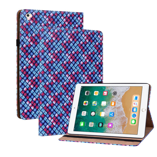 Color Weave Smart Leatherette Tablet Case - iPad Pro 9.7 2018 / 2017(Blue)