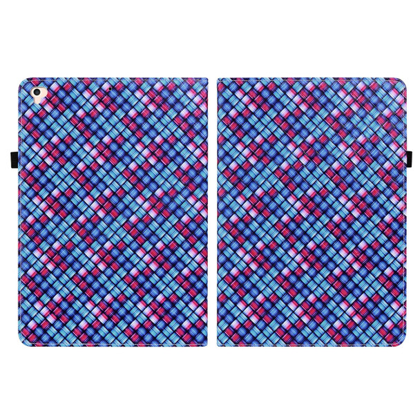 Color Weave Smart Leatherette Tablet Case - iPad Pro 9.7 2018 / 2017(Blue)