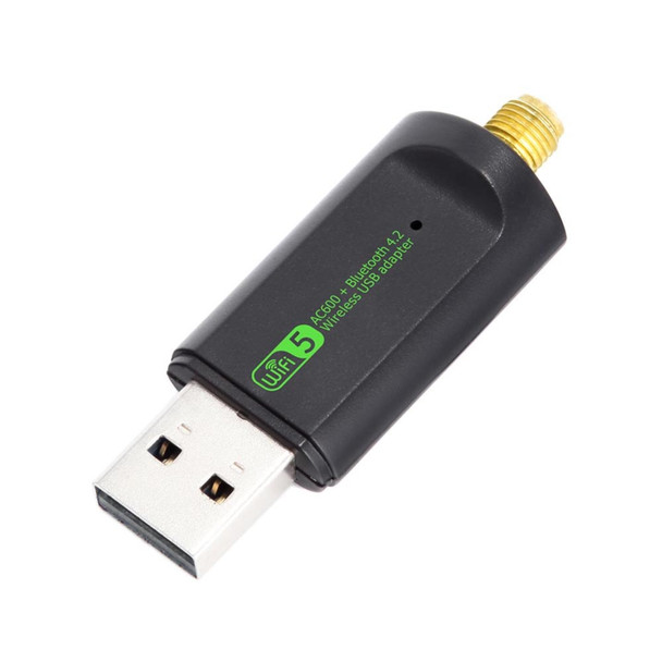 Bluetooth WiFi Adapter USB Antenna Dongle Ethernet 600Mbps Dual Band Wireless Network Card