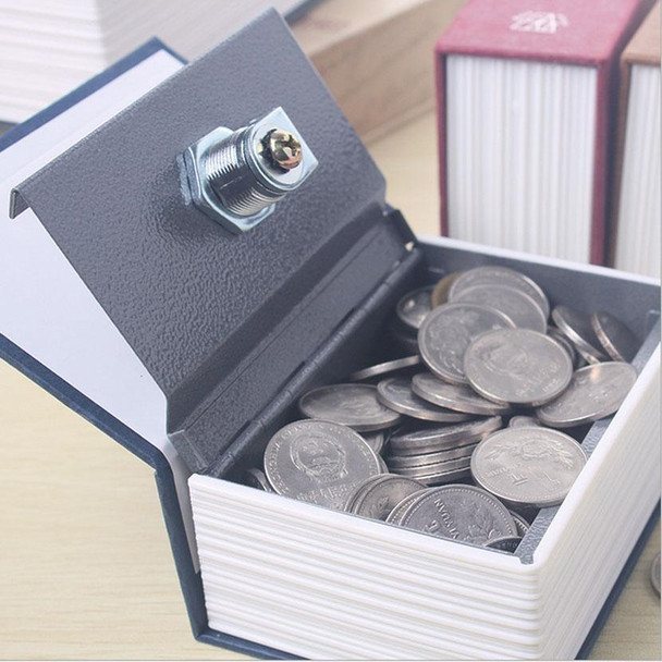 Mini Dictionary Safe Box Book Secret Security Lock Cash Money Coin Storage Jewellery key Locker(Black)